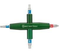 Abbey Bike Tools Herramienta multiusos 4-Way Multitool verde 3 mm. 4 mm. 5 mm. PH2