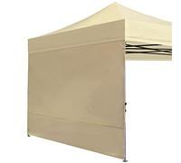 ABCCANOPY Sombrilla Solar en más de 15 Colores, para Carpas de 304 x 304 cm con Patas Rectas, Pared Lateral (1 Panel) con Correas de sujeción