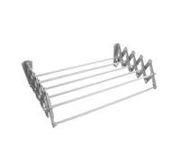 ABJ Tendedero telescópico para pared, secador de ropa para la pared, secador de acordeón, montaje en pared (Gris, 50 cm)