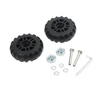 Ableholy Juego de 2 ruedas de repuesto para maleta, rodillos de plástico de alta resistencia con rodamientos para reparación de equipaje, ruedas silenciosas y resistentes al desgaste (77 mm/80 mm/97