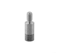 Ableholy Punta plana de carburo para medidor de grosor de esfera M2.5 rosca compatible con indicador digital de esfera y medidor de altura del micrómetro (D4-D10 mm) (D4 x L8)