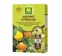 Abono ECOLÓGICO para Cítricos (Limoneros, Mandarinos, Naranjos...) de Gran Efecto Reverdesciente y Capacidad para Mejorar Frutos | Envase 1,5 KG | Apto Aplicación en Maceta y Suelo | Nexum Market