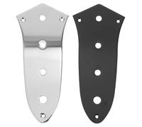 ABOOFAN 2 Piezas Accesorios para Bajos Eléctricos de Placa de Control Metálica Reemplazo de Cubiertas de Tensor Eléctrico Placa de Refuerzo de Mástil