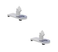 ABOOFAN 2 Piezas Soporte de Pegamento Caliente PP Antideslizante Portátil | Base Estable, Superficie Lisa Resistente al Calor, Compatible Varios Tamaños, Ahorro de Espacio