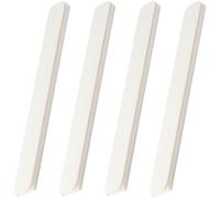 ABOOFAN 4 Guías Deslizantes Resistentes Presión para Cajones de Montaje Inferior en Hips Blanco y Diseñadas para Armarios de Pared y Puertas Ocultas