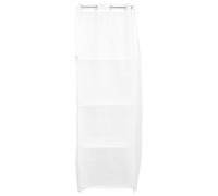 ABOOFAN Armario Ropero Independiente Organizador de Ropa y Libros, Blanco, 5 Niveles, Acero y PP, Multicapa con Estantes, Montaje Fácil, para Dormitorios E Interiores