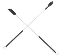 ABOOFAN Espátulas Mini Telescópicas Multiusos Juego de 2 de Silicona y Acero Inoxidable y Fácil de Almacenar, Utensilios de Cocina Ligeros para Repostería