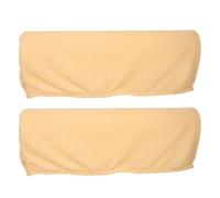 ABOOFAN Fundas para Reposabrazos de Sofá Beige, Elásticas y Lavables, Instalación Rápida, Protección Antideslizante para Sillones y Sofás Reclinables, 1 Par