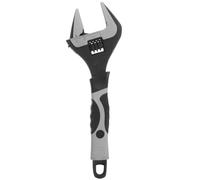 ABOOFAN Llave Inglesa de Boca Ancha para Ajustable Grifos y Desagües | Acero Aleado al Cromo Vanadio, Gran Fuerza de Sujeción, Ángulo Amplio, Mantenimiento de Baño