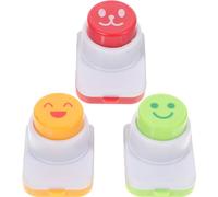 ABOOFAN Molde Para Onigiri De Bola De Arroz Con Diseño De Cara Sonriente 3 Piezas - Herramienta Segura Para Hacer Sushi Casero Con Estampado De Alga Nori Para Decoración De Comidas