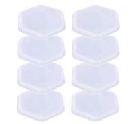 ABOOFAN Protectores de Muebles de ABS 8 Piezas Hexagonales | EVA y Goma, Diseño Engrosado y Superficie Resistente, para Patas de Armario y Silla en Oficina