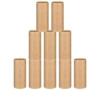 ABOOFAN Recipiente de Papel Kraft Cilíndrico de 50 Ml para Botellas de Aceite Esencial, Caja para Embalaje de Tubos, Adecuado para Guardar Té, Café y Artículos Cosméticos