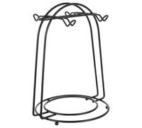 ABOOFAN Soporte para Tazas de Café Vintage de Hierro con 4 Ganchos | Estante para Tazas y Teteras, Diseño Abierto con Ranura de Drenaje, Acabado Negro Antirayaduras