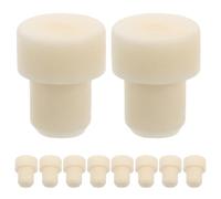 ABOOFAN Tapones de Goma para Botellas de Vidrio Aroma, 10 Piezas Beige, Prolongan la Duración del Aroma, Fáciles de Limpiar, Ideales para Hogares y Spas