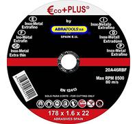 Abratools - Disco corte ecoplus a46rbf 178x1,6x22mm