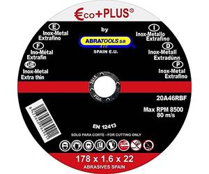 Abratools - Disco corte ecoplus a46rbf 178x1,6x22mm