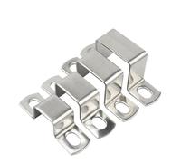 Abrazadera de abrazadera en U Acero inoxidable 304 espesado cuadrado rectángulo en forma de M en forma de U tubo de sillín clip hebilla aro de garganta tarjeta de tubo Ohm(90 x 90 (1Pcs))