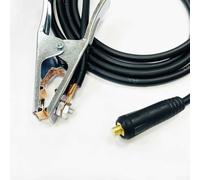 Abrazadera de alambre de tierra para máquina de soldadura 300 A, soporte de electrodos de cobre con cable opcional de 2 m, 3 m, 4 m, 5 m para palo MIG TIG / plasma (3 metros)