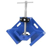 Abrazadera de ángulo recto, abrazadera de ángulo recto de 90 grados Abrazadera de esquina de un solo mango con mordaza oscilante ajustable para carpintería(azul)