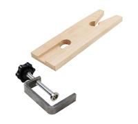 Abrazadera de Banco de Madera E Hierro Ajuste Móvil y Sujeción Estable | Rotación Suave, Tacto Cómodo, Parte de Fijación Ensanchada, Tornillo Trapezoidal, Diseño sin Perforación