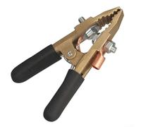 Abrazadera de cable de tierra de soldadura 800A de latón en forma de A alicates de conexión a tierra con funda protectora para soldadura de resistencia blindada de gas argón
