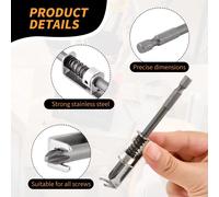 Abrazadera de fijación antideslizante Rafford soporte de tornillo con muelle para punta Phillips y broca compatible con taladros eléctricos ideal para reparaciones DIY domésticas taller automoción Sil