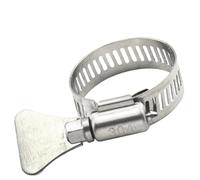 Abrazadera de manguera con engranaje helicoidal, ajustable, de 6 a 95 mm, de acero inoxidable, for tuberías de agua, mecánica automotriz, 2 a 10 unidades(19-29mm 10pcs)