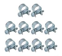 Abrazadera de manguera para aplicaciones de mini combustible diseñada para adaptarse a soportes estilo Jubilee en radiador de refrigerante de gasolina diésel y tuberías de grado marino (12 mm-14 mm)