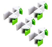 Abrazadera de panel de mandíbula para montaje y, Pack of four | Componentes de acero carbono, puntos de sujeción acolchados suaves, forma portátil compacta para posicionamiento