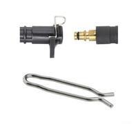 Abrazadera de resorte de acero inoxidable 50372210 compatible con karcher K3 K4 K5 K6 para k7 - Conector de tubo de manguera de instalación sin herramientas de 43 mm (5 unidades)