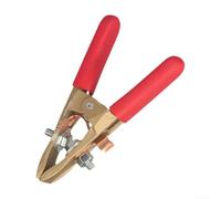Abrazadera de tierra de latón 400 A para trabajos de soldadura, para una lámpara de tierra robusta con gran apertura para cables de hasta 50 mm², ideal para soldadura manual por arco eléctrico
