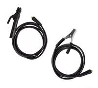 Abrazadera de tierra de soldadura 300A Abrazaderas de tierra resistentes con 2m+3m Juego de cables para soldador inversor MIG TIG