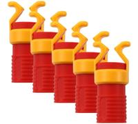 Abrazadera de Tornillo para Carpintería Fijador de Tornillos Abs Rojo 5 Piezas