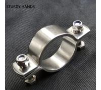 Abrazadera de tubería plana engrosada de acero inoxidable, Clip de tubería de acero personalizado, sujetador de conexión de tubería de agua de jardín, Clip fijo, Hardware B2