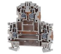 Abrazadera doble - Bloque de terminales de paso de 6,1 mm 32A WDK 4N | Weidmüller | WDK 4N | 1041900000 | Bloque de terminal de conexión p/ guía