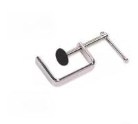 Abrazadera en G de metal con marco reforzado y mecanismo de tornillo preciso que soporta presión de sujeción constante en varios materiales (0-75 mm)