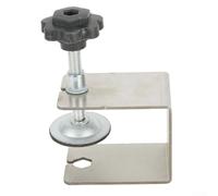 Abrazadera frontal de cajón de acero inoxidable C para carpintería | Revestimiento electrostático, suave para la superficie, sin rebabas, acero inoxidable duradero, diseño plateado