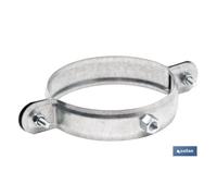 Abrazadera metalica m-8 para tubo 125mm. caja 10 unid.