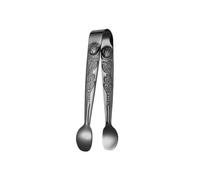Abrazadera multifuncional para alimentos, acero inoxidable 304 con patrón de rosa, abrazadera de hielo dentada para el hogar, abrazadera de hielo con mango de ranura, E