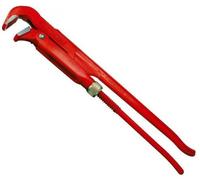 Abrazadera para tuberías, ángulo de 90 grados, longitud total de 640 mm, capacidad de sujeción de 89 mm, para tuberías de 3 pulgadas