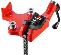 Abrazadera para tuberías industrial, de 0,6 a 15 cm, 71 cm, base de hierro fundido, cadena robusta, para uso industrial, fontanería, automoción y procesamiento de metales