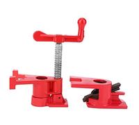 Abrazadera para tubos de madera de Carpinteros de Madera Juego de Abrazaderas para Tubos, 3/4"Herramienta de hierro fundido con mango de manivela manual estilo H