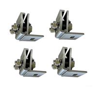 Abrazadera plegable de techo de aluminio para montaje de panel solar (1 | Ligero para aleación de aluminio, fuerte sujeción, resistente a la intemperie, fácil montaje, uso en techo inclinado
