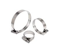 Abrazadera Regulable Acero 304, De Tornillo Sin Fin