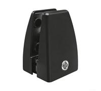 Abrazaderas de división de escritorio hechas de aleación de aluminio para un montaje seguro de separadores de pantalla de oficina de hasta 18 mm (negro)