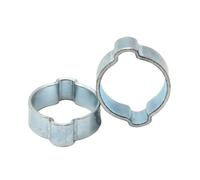 Abrazaderas de doble oreja 10/20 piezas 5-31mm 304 acero inoxidable/hierro galvanizado doble oreja abrazadera tornillo sin fin tubo de combustible Clip manguera de agua(20mm-23mm(10pcs))