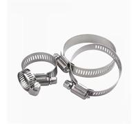 Abrazaderas de manguera de tornillo sin fin de tipo americano de 6 mm, 8 mm, 10 mm, 13 mm, 14 mm, 16 mm, 18 mm y 21 mm, abrazaderas de tubo de acero inoxidable 304.(6-12mm 10pcs)