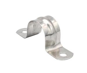 Abrazaderas de tubo en forma de U, 5-100mm, correa de dos agujeros de acero inoxidable, clip de tubo de conducto, abrazaderas de sillín de plomería, 2/10 Uds.(M70 2pcs)