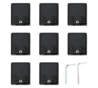 Abrazaderas de vidrio de acero inoxidable 304, 8 Uds. for pasamanos de escalera de vidrio de 8mm a 10mm