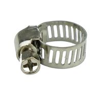 Abrazaderas Metalicas Tubos Abrazaderas de manguera ajustables acero inoxidable, abrazadera tornillo sin fin, alicates, herramientas, sujetadores tuberías agua for grifo(20pcs 16-25mm)